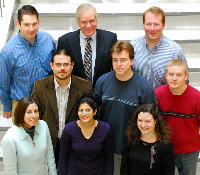 Fienup Research Group - Spring 2008 Left to right; top to Bottom: Greg Brady, Jim Fienup, Sam Thurman; Manuel Guizar-Sicairos, Tom Zielinski, Matt Bolcar; Dianne Lancia, Sapna Shroff, Abbie Tippie (not shown: Nathan Clark) 