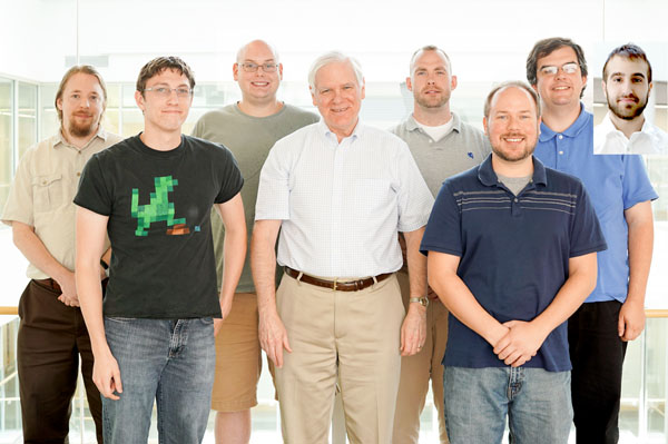 Left to Right: Alden Jurling, Scott Paine, Zack DeSantis, Jim Fienup, Wes Farriss, Matt Bergkoetter; Dustin Moore, Alex Iacchetta