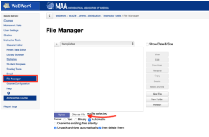 WebWork FileManager View
